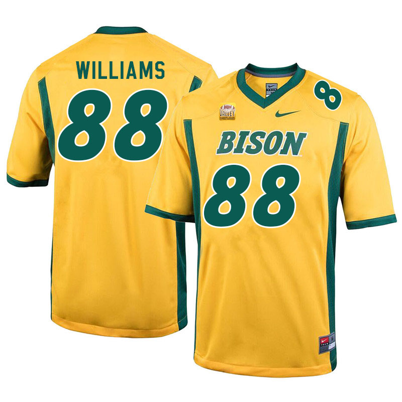 Men #88 Carson Williams North Dakota State Bison College Football Jerseys Sale-Yellow - Click Image to Close